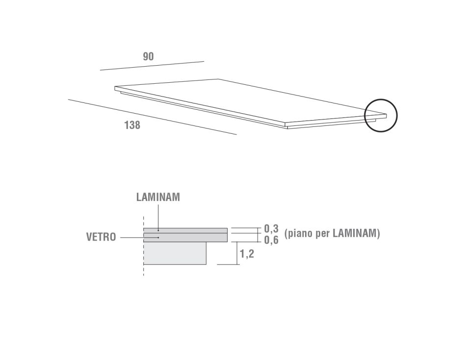 Tavolo Allungabile Fino a 240 cm di Design in Legno e Hpl Made in Italy - Polo Viadurini