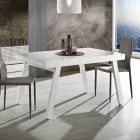 Tavolo Allungabile fino a 240 cm in Legno Laccato Made in Italy - Adrienne Viadurini