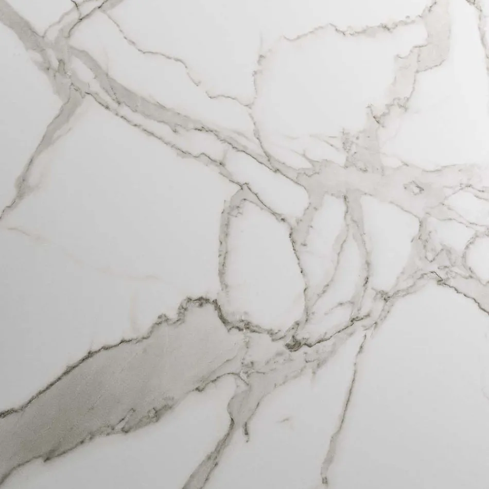 Tavolo Allungabile Fino a 280 cm in Acciaio e Vetro Ceramica Opaco - Viterbo Viadurini