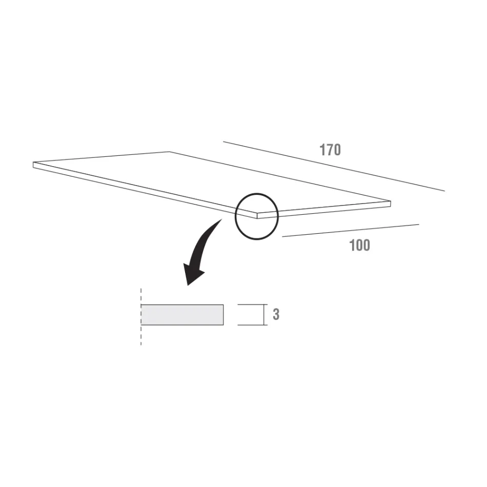 Tavolo Allungabile Fino a 280 cm in Fenix Made in Italy, Pregiato - Aresto Viadurini
