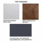 Tavolo Allungabile Fino a 280 cm in Vetro e Legno Impiallacciato – Eugrafo Viadurini