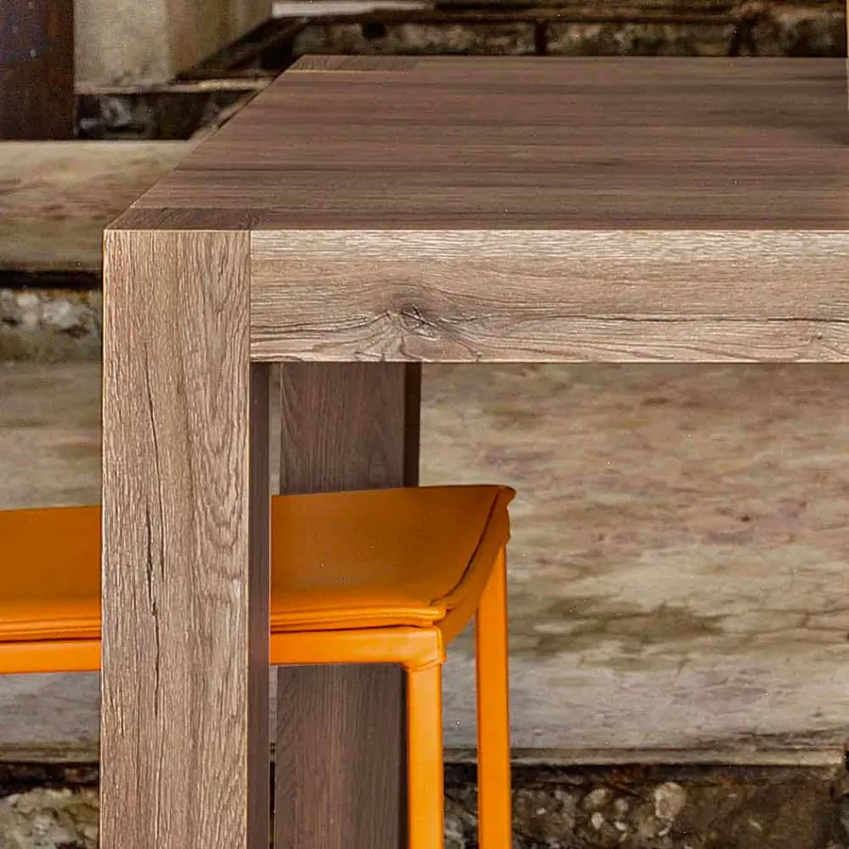 Tavolo allungabile fino a 300 cm design moderno in melaminico Oky Viadurini