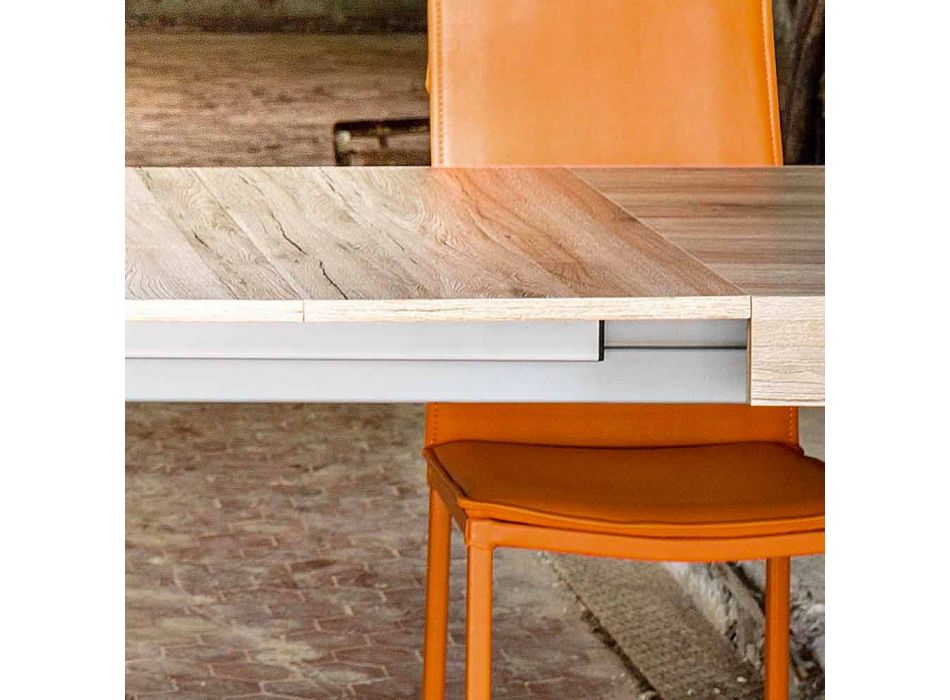 Tavolo allungabile fino a 300 cm design moderno in melaminico Oky Viadurini