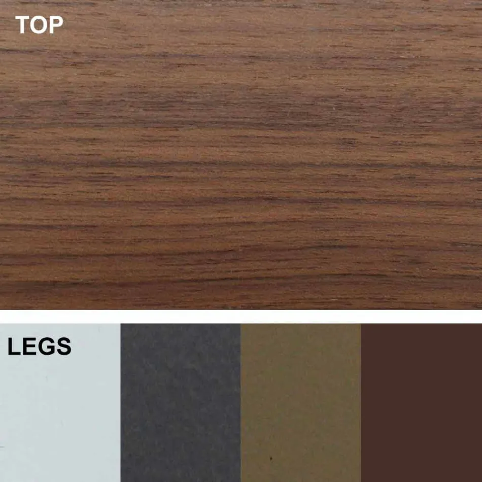 Tavolo Allungabile Fino a 300 cm in Legno e Acciaio Made in Italy - Settimmio Viadurini