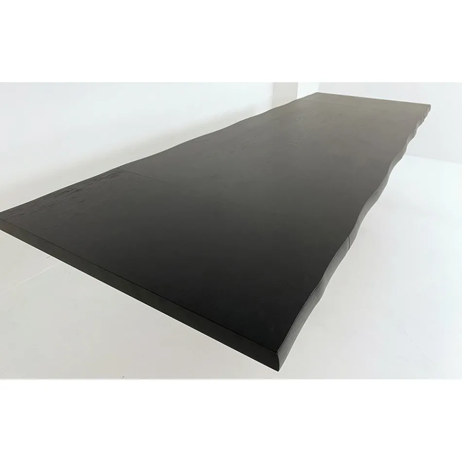 Tavolo Allungabile Fino a 300 cm in Legno Impiallacciato e Vetro – Strappo Viadurini