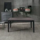 Tavolo Allungabile fino a 316 cm in Melaminico e Base in Metallo - Incenso Viadurini