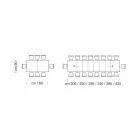 Tavolo Allungabile Fino a 470 cm in Legno Impiallacciato Made in Italy – Gordito Viadurini