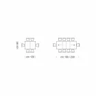 Tavolo Allungabile Fino a 470 cm in Legno Impiallacciato Made in Italy – Gordito Viadurini