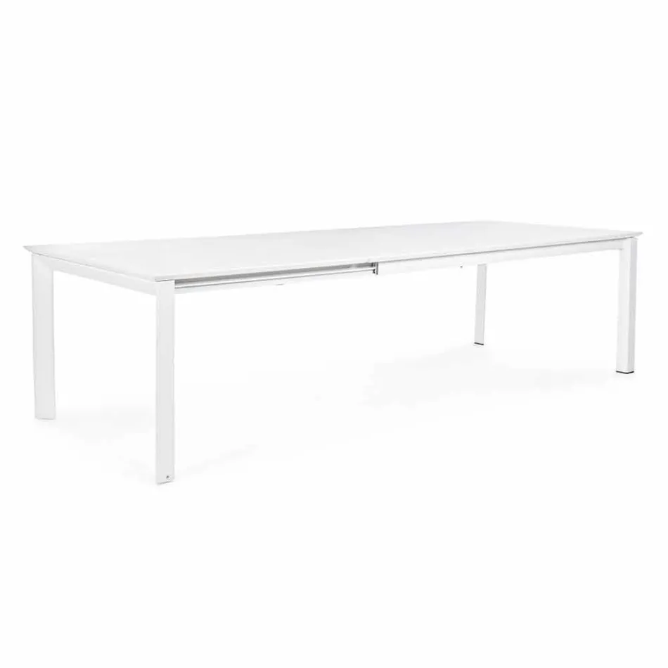 Tavolo Allungabile in Alluminio Design Moderno da Esterno Homemotion - Casper Viadurini