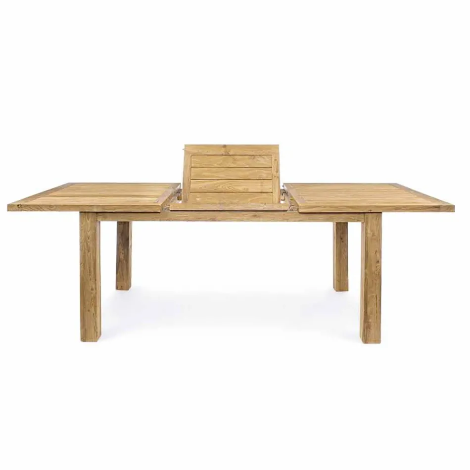 Tavolo Allungabile in Legno Design da Giardino per 6 Persone Homemotion - Hunter Viadurini