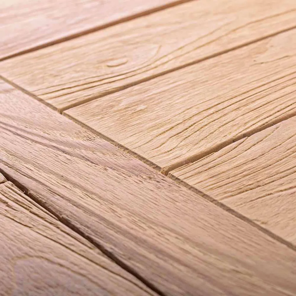 Tavolo Allungabile in Legno Design da Giardino per 6 Persone Homemotion - Hunter Viadurini