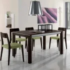 Tavolo Allungabile in Legno Frassino con Fasce Laterali Verniciato Grigio – Ketla Viadurini