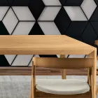 Tavolo Allungabile in Legno Massello di Frassino in Diverse Finiture - Ferenc Viadurini