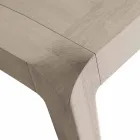 Tavolo allungabile in legno noce grigio naturale design moderno Matis Viadurini