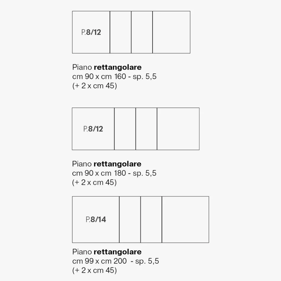 Tavolo Allungabile in Melaminico di 2 Diverse Finiture Made in Italy - Tecna Viadurini