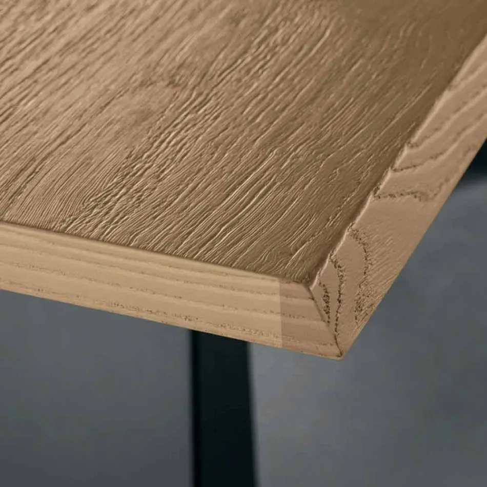 Tavolo Allungabile Lateralmente in Rovere Made in Italy -  Zerba Viadurini