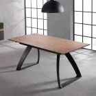 Tavolo allungabile moderno con gambe in metallo, Villongo Viadurini