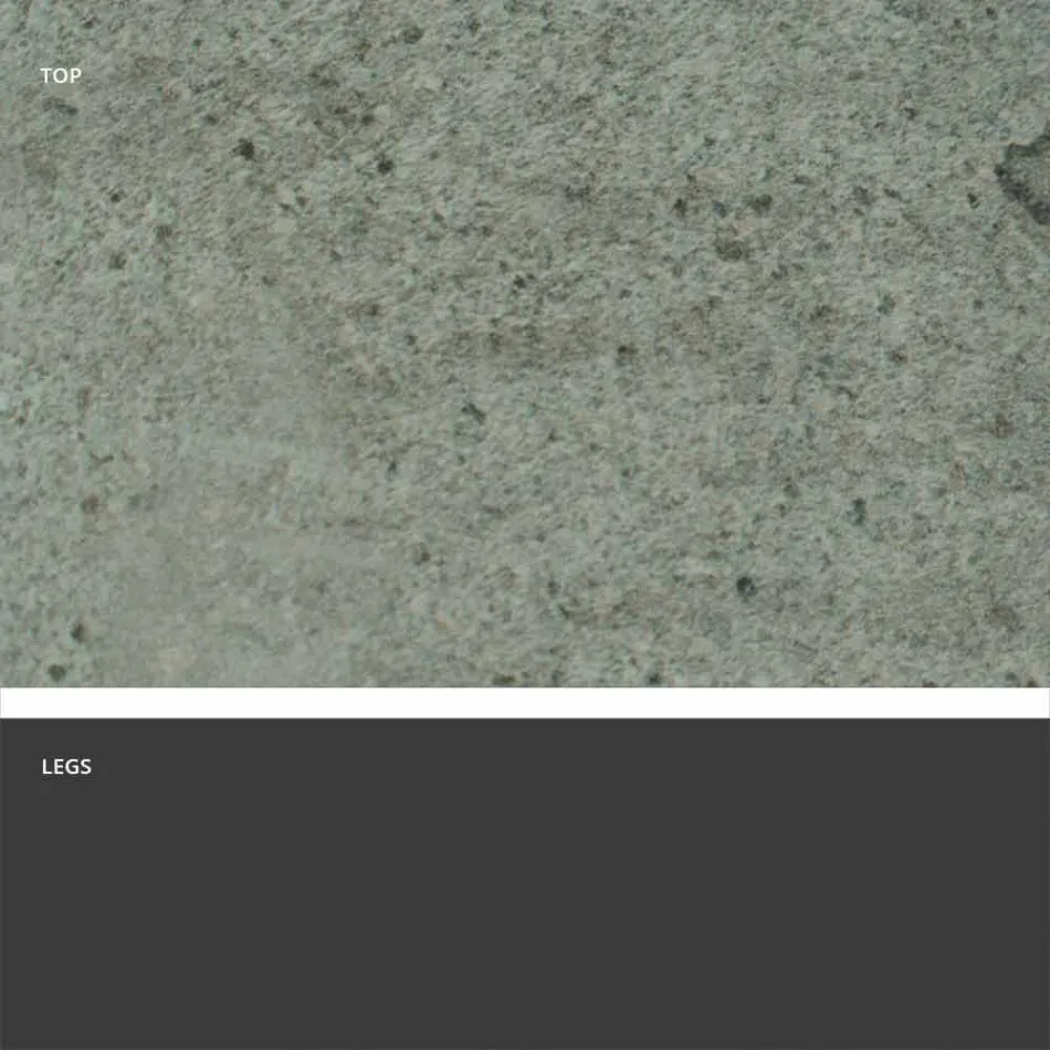 Tavolo allungabile moderno con piano in gres fatto in Italia, Erve Viadurini