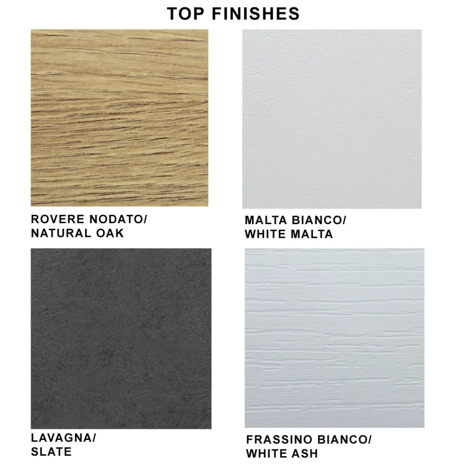 Tavolo Allungabile Moderno con Piano in Legno Laminato Made in Italy – Settimmio Viadurini