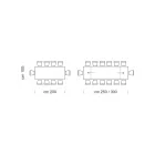 Tavolo Allungabile Moderno con Piano in Legno Laminato Made in Italy – Settimmio Viadurini