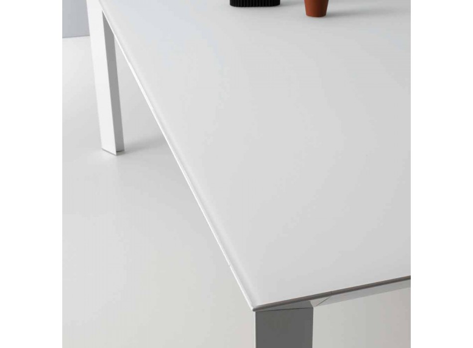 Tavolo Allungabile Moderno, con Struttura in Alluminio - Blera Viadurini