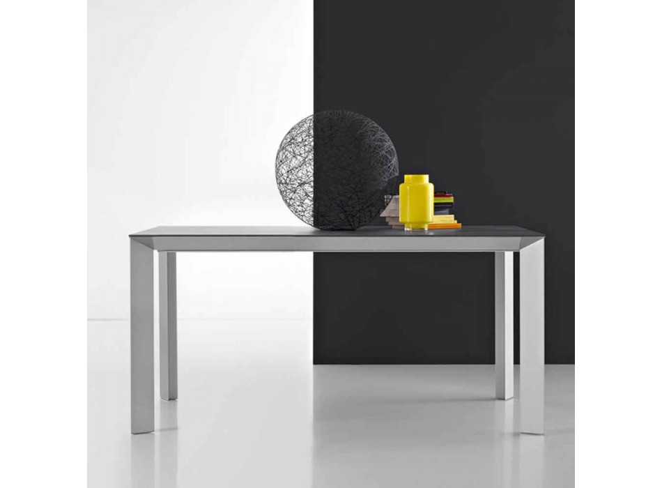 Tavolo Allungabile Moderno, con Struttura in Alluminio - Blera Viadurini