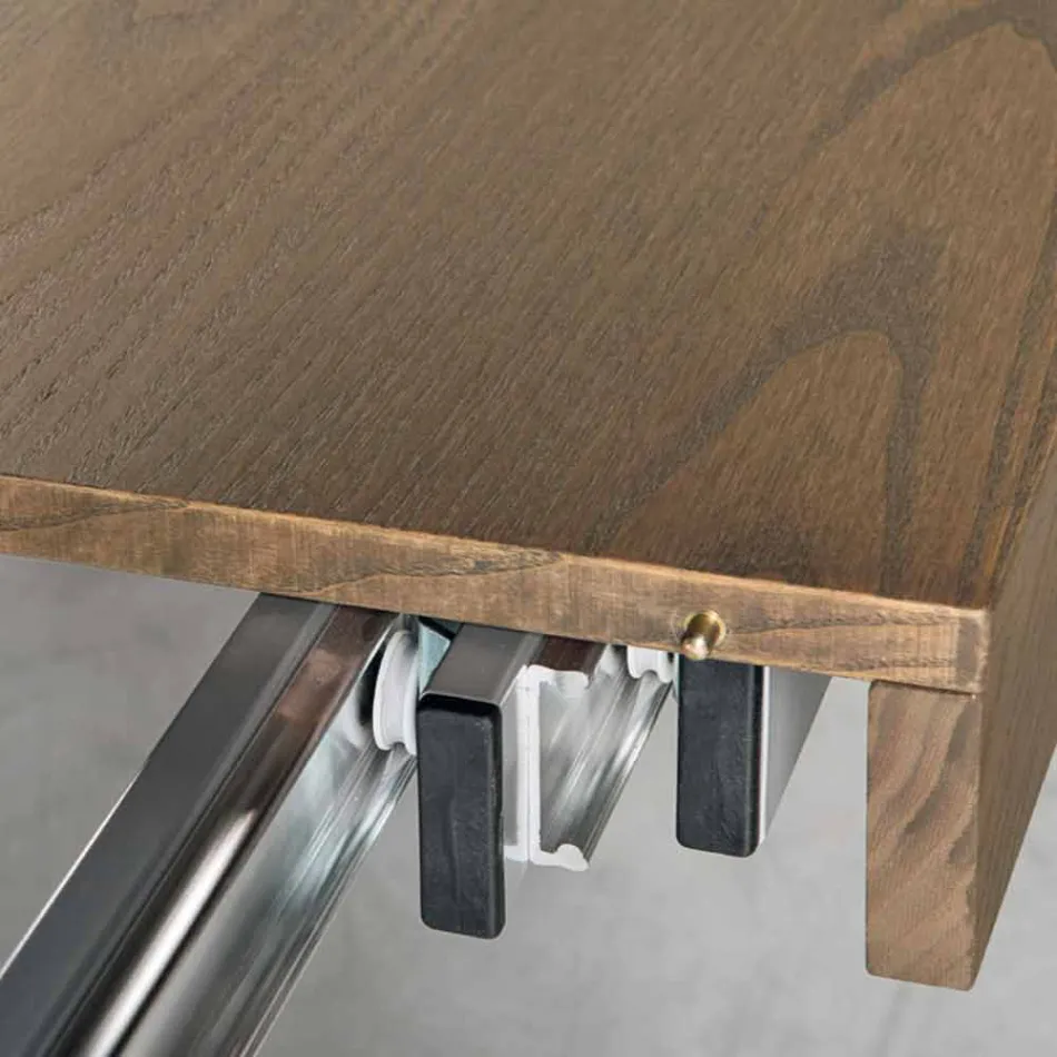 Tavolo allungabile moderno in legno frassino prodotto in Italia Parre Viadurini