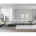 Tavolo Allungabile Moderno in Legno Nobilitato e Sottopiano in Ferro – Marella Viadurini