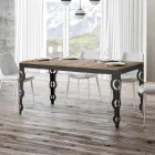 Tavolo Allungabile Moderno in Legno Nobilitato e Sottopiano in Ferro – Marella Viadurini