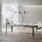 Tavolo Allungabile Moderno in Legno Nobilitato e Sottopiano in Ferro – Marella Viadurini