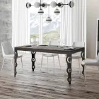 Tavolo Allungabile Moderno in Legno Nobilitato e Sottopiano in Ferro – Marella Viadurini