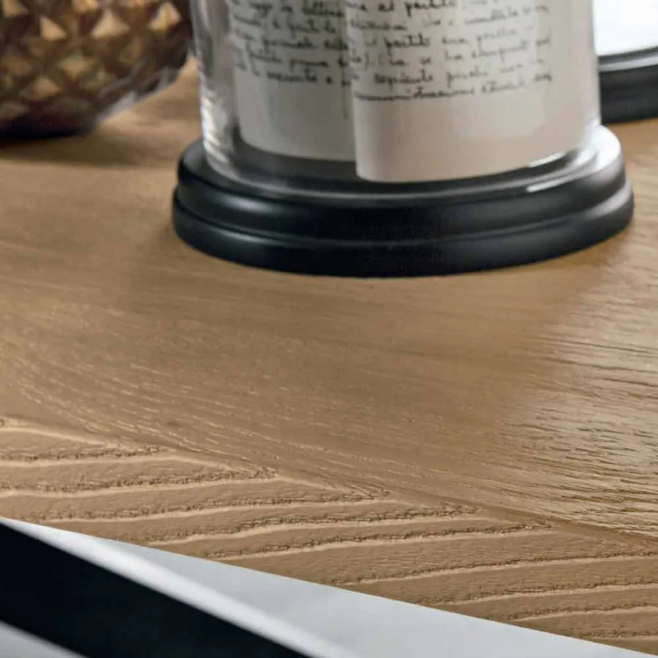 Tavolo Allungabile Moderno in Legno Rovere Made in Italy - Oncino Viadurini