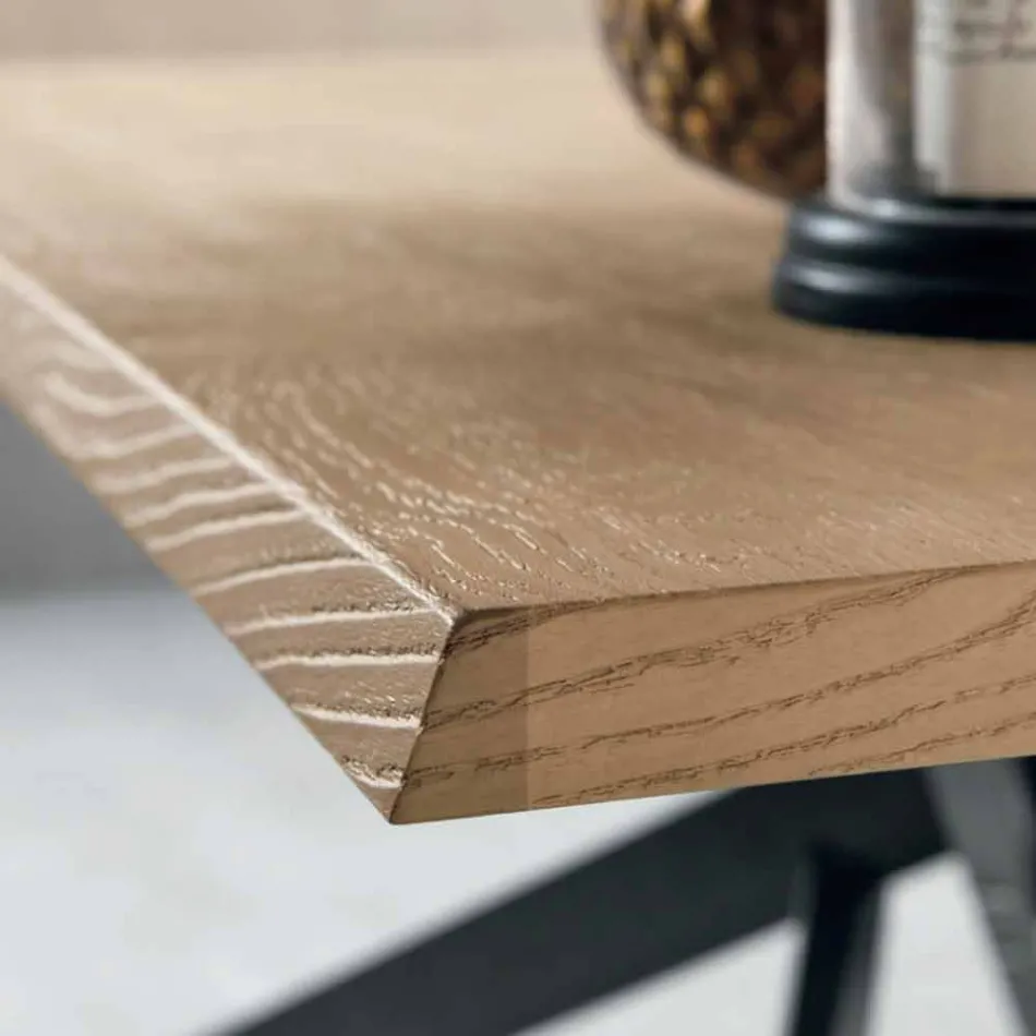 Tavolo Allungabile Moderno in Legno Rovere Made in Italy - Oncino Viadurini
