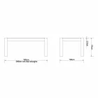 Tavolo allungabile moderno in rovere massellato,L180/280xP100cm, Jacob Viadurini