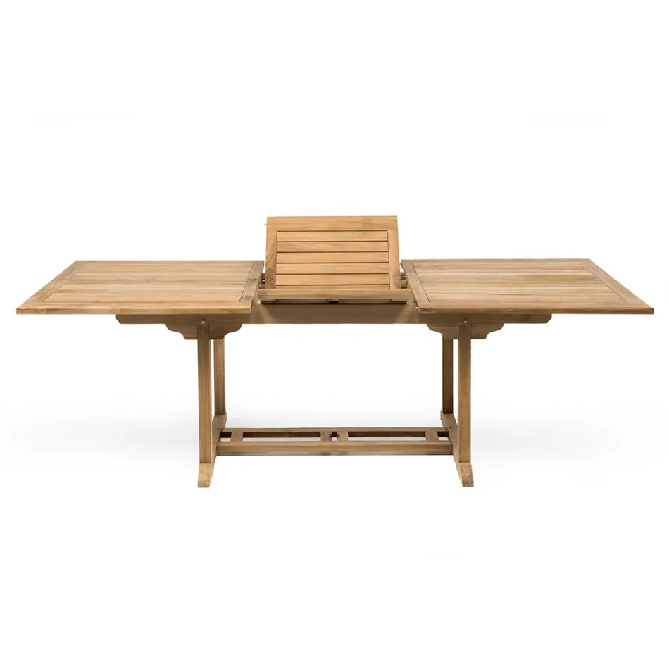 Tavolo Allungabile Outdoor in Teak di Varie Misure – Yggdrasil Viadurini