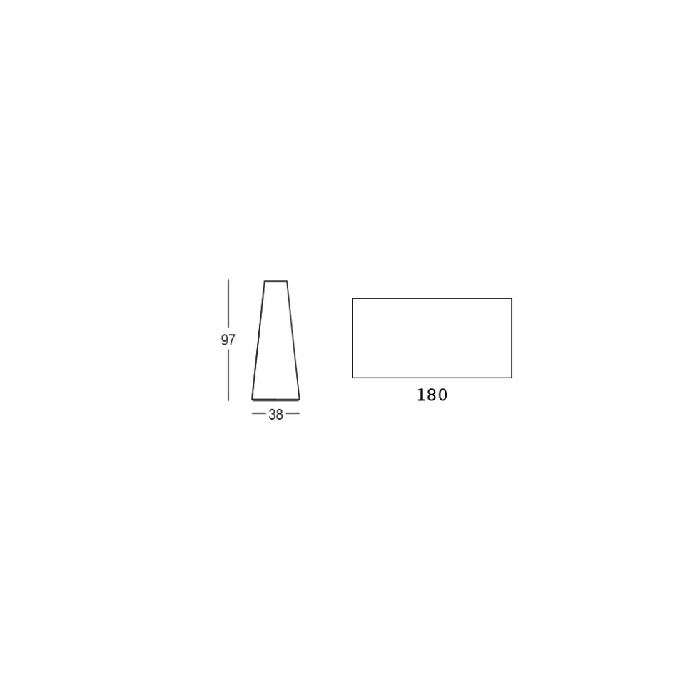 Tavolo Alto da Esterno con Piano Rettangolare in Hpl Made in Italy - Forlina Viadurini