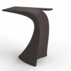 Tavolo alto da esterno H 100 cm di design, in polietilene, Wing Vondom Viadurini