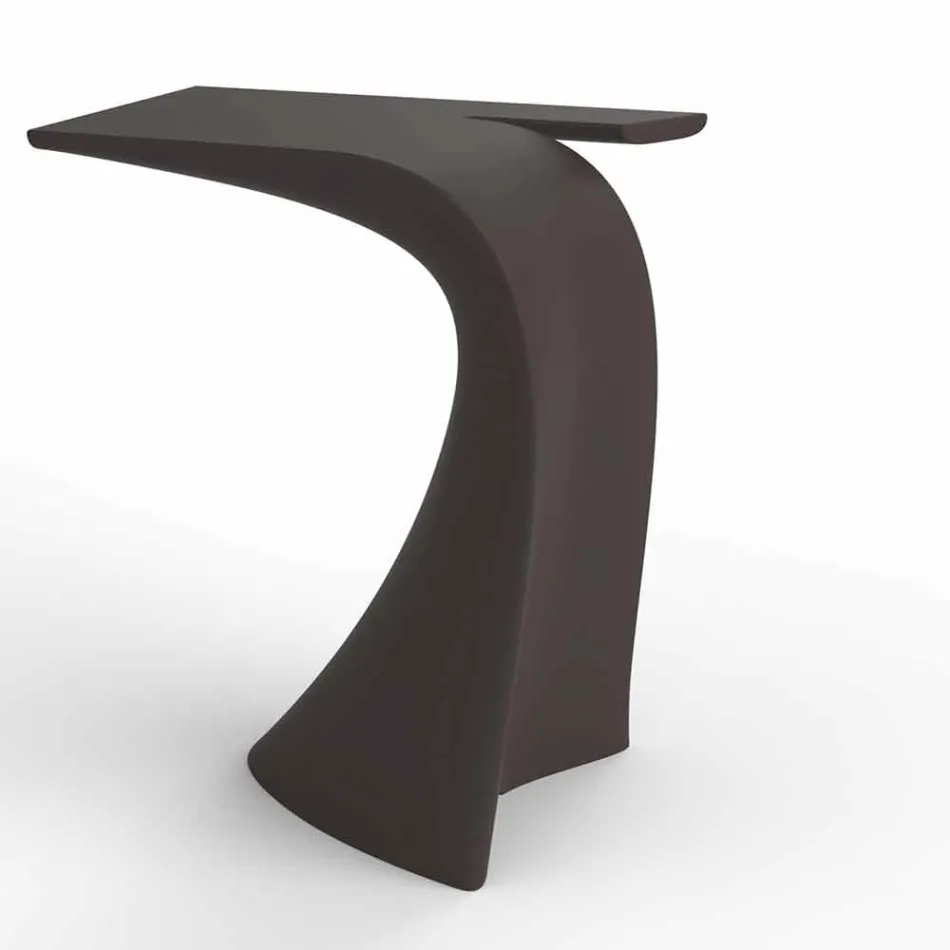 Tavolo alto da esterno H 100 cm di design, in polietilene, Wing Vondom Viadurini