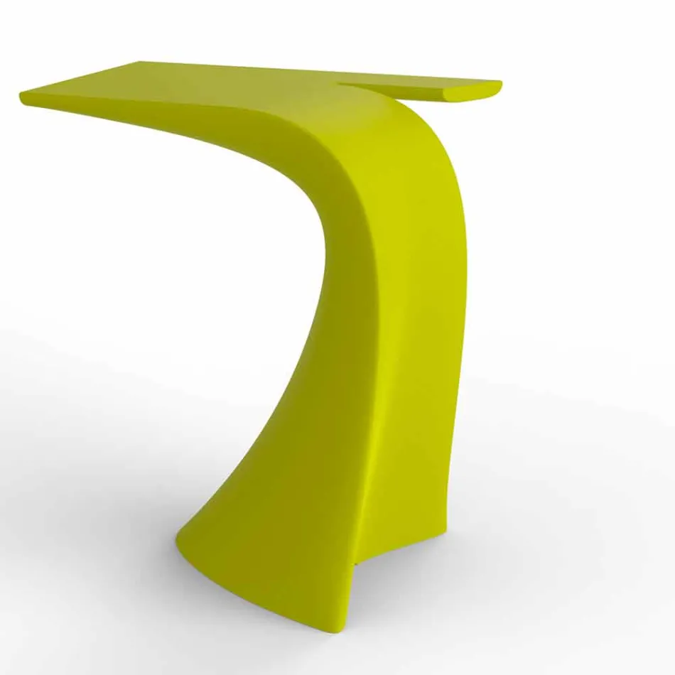 Tavolo alto da esterno H 100 cm di design, in polietilene, Wing Vondom Viadurini