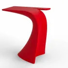 Tavolo alto da esterno H 100 cm di design, in polietilene, Wing Vondom Viadurini