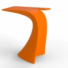 Tavolo alto da esterno H 100 cm di design, in polietilene, Wing Vondom Viadurini