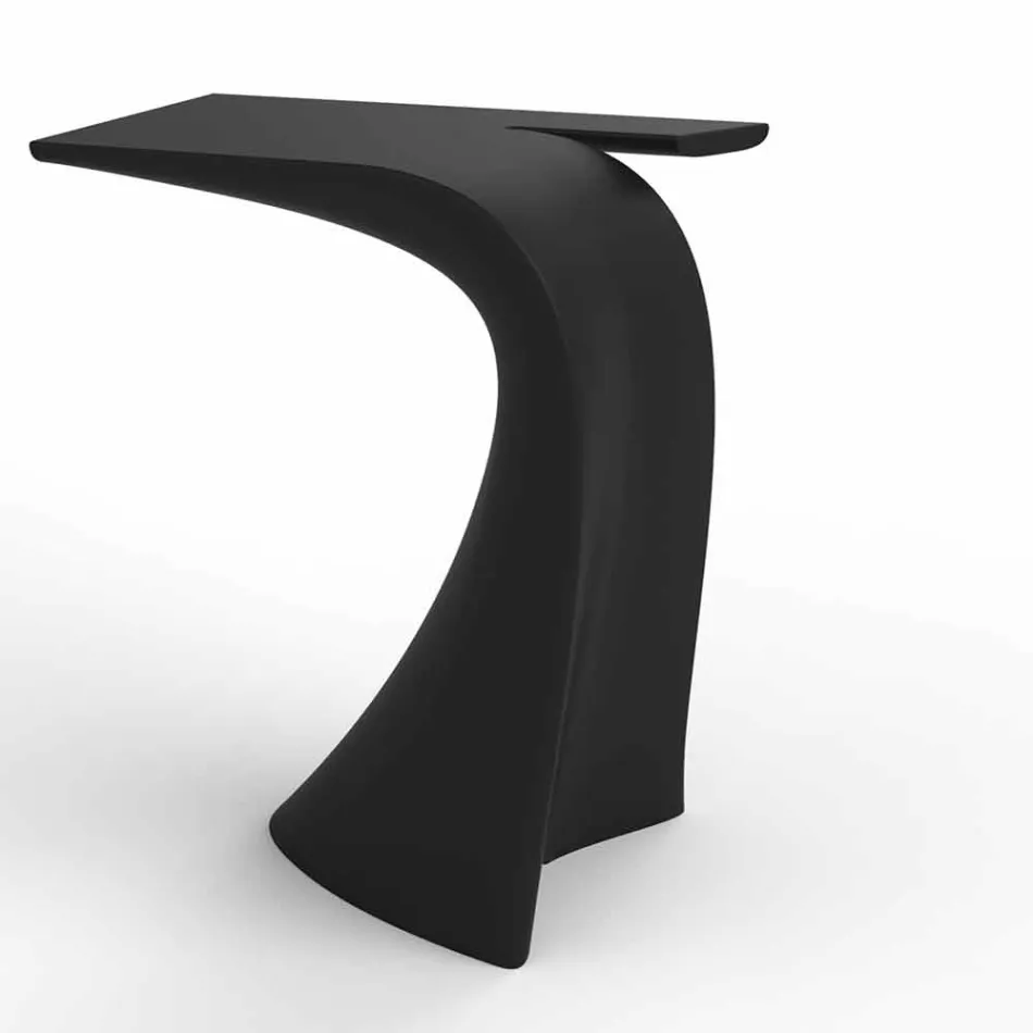Tavolo alto da esterno H 100 cm di design, in polietilene, Wing Vondom Viadurini