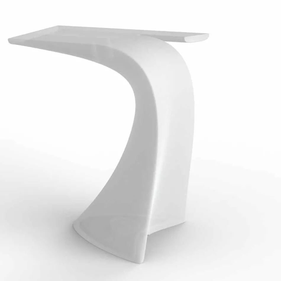 Tavolo alto da esterno H 100 cm di design, in polietilene, Wing Vondom Viadurini