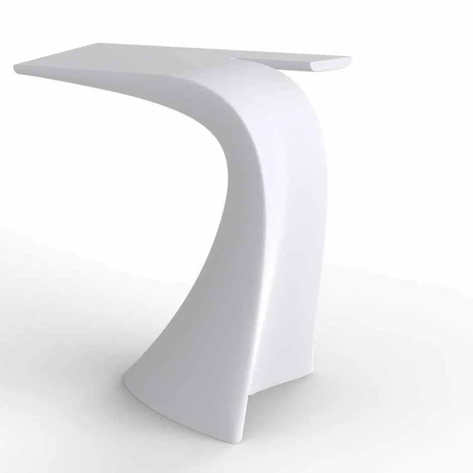 Tavolo alto da esterno H 100 cm di design, in polietilene, Wing Vondom Viadurini
