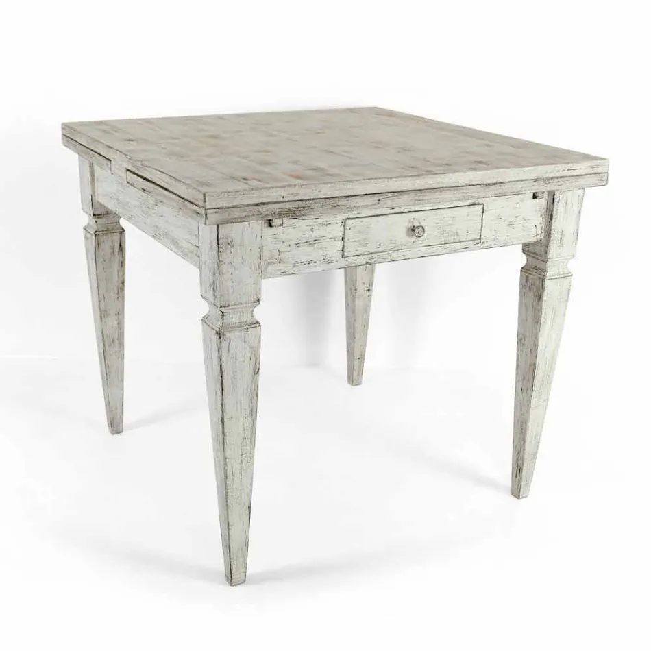 Tavolo Artigianale Allungabile Fino a 170 cm in Legno Made in Italy - Marsiglia Viadurini