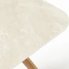 Tavolo con Base in Legno e Piano in Ceramica Chianca di Ostuni - Infinity Viadurini