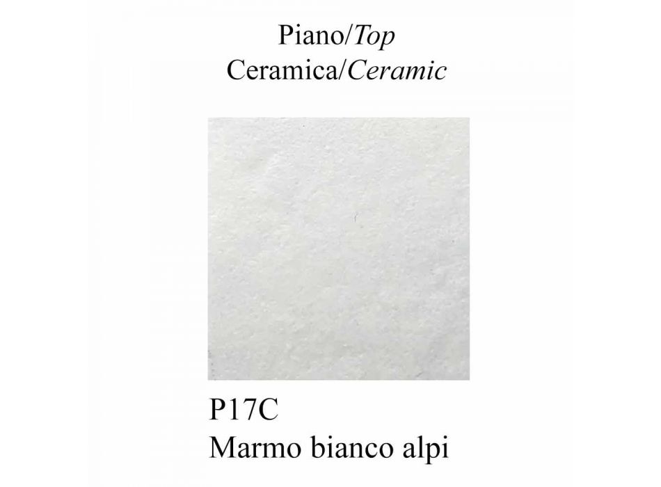 Tavolo con Piano Allungabile a 220 cm in Ceramica Made in Italy - Connubia Lord Viadurini