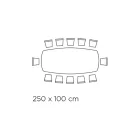 Tavolo con Piano in Ceramica a Botte e Base in Acciaio Made in Italy - Ezzellino  Viadurini