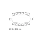 Tavolo con Piano in Ceramica a Botte e Base in Acciaio Made in Italy - Ezzellino  Viadurini