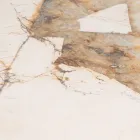 Tavolo con Piano in Ceramica e Base in Teak Massello Made in Italy - Blouse Viadurini